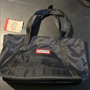 NWT Hunter Black Nylon tote